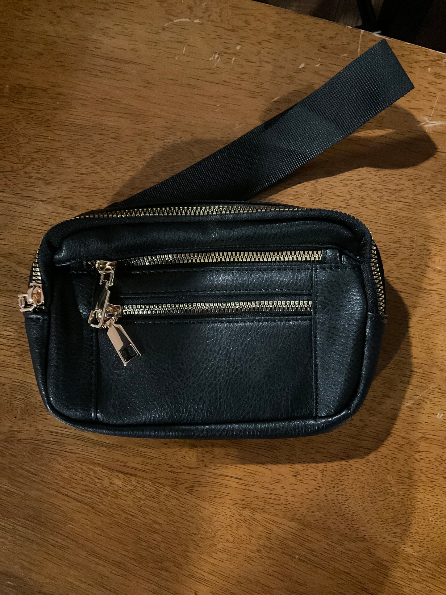 Leather wristlet