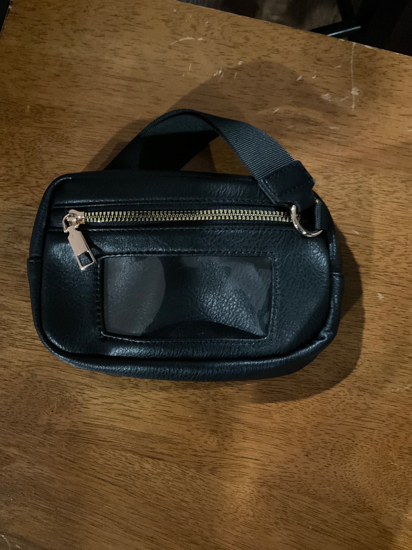 Leather wristlet