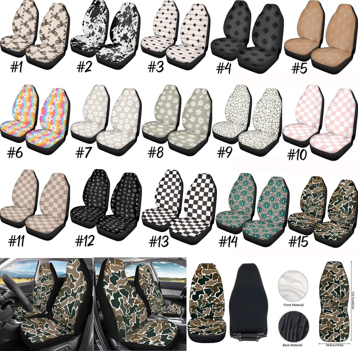 Universal seat cover. 1 per pack