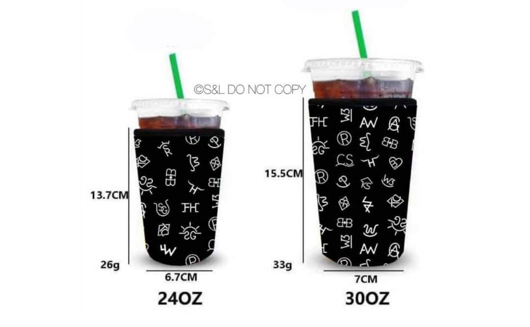 Iced drink neoprene sleeve