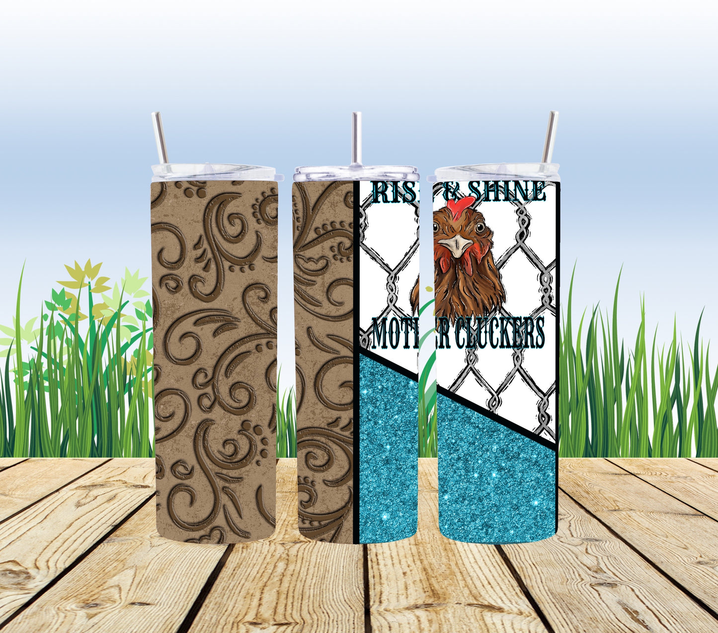 Rise and Shine Mother Cluckers 20oz tumbler