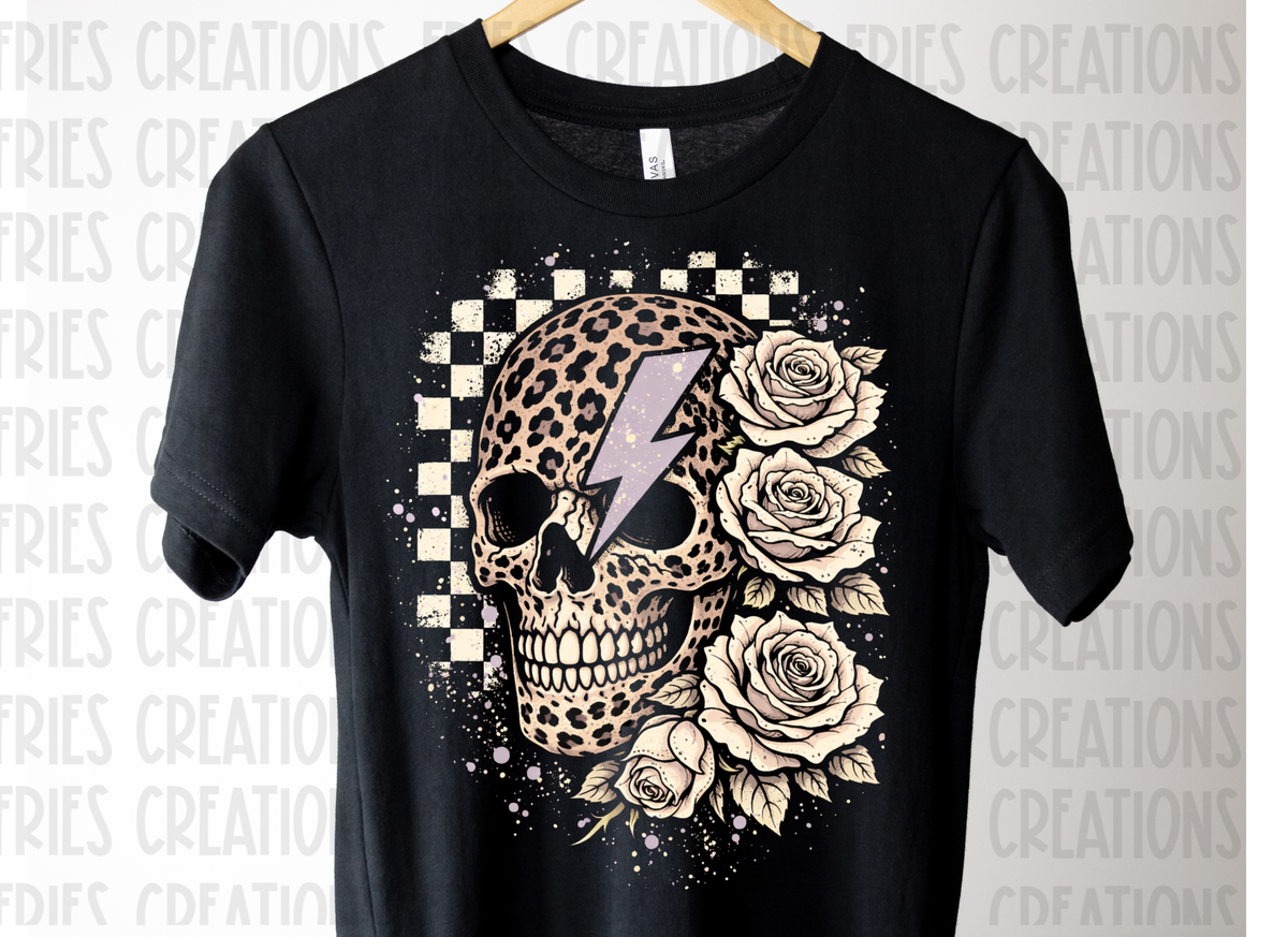Leopard Print Skull