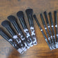 Cow print makeup brushes