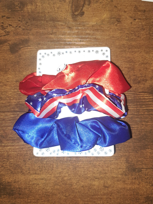 Patriotic scrunchies