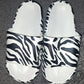 Women's slides - zebra