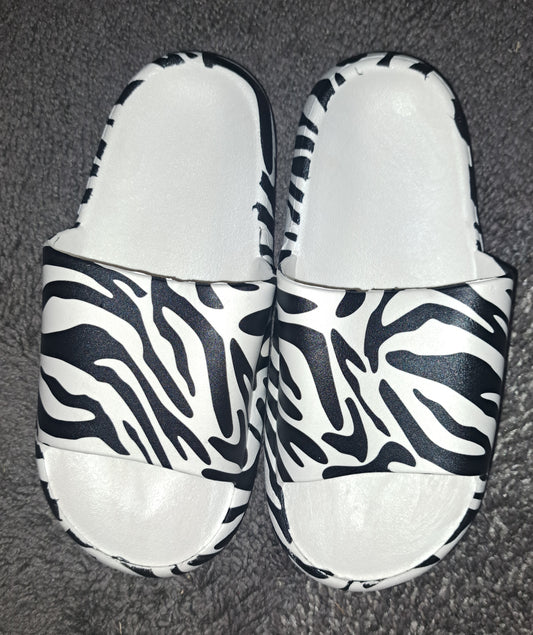 Women's slides - zebra