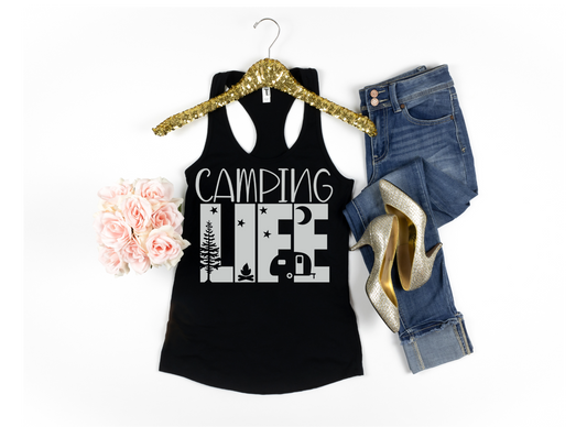 Camping Life Womens Racerback Tank