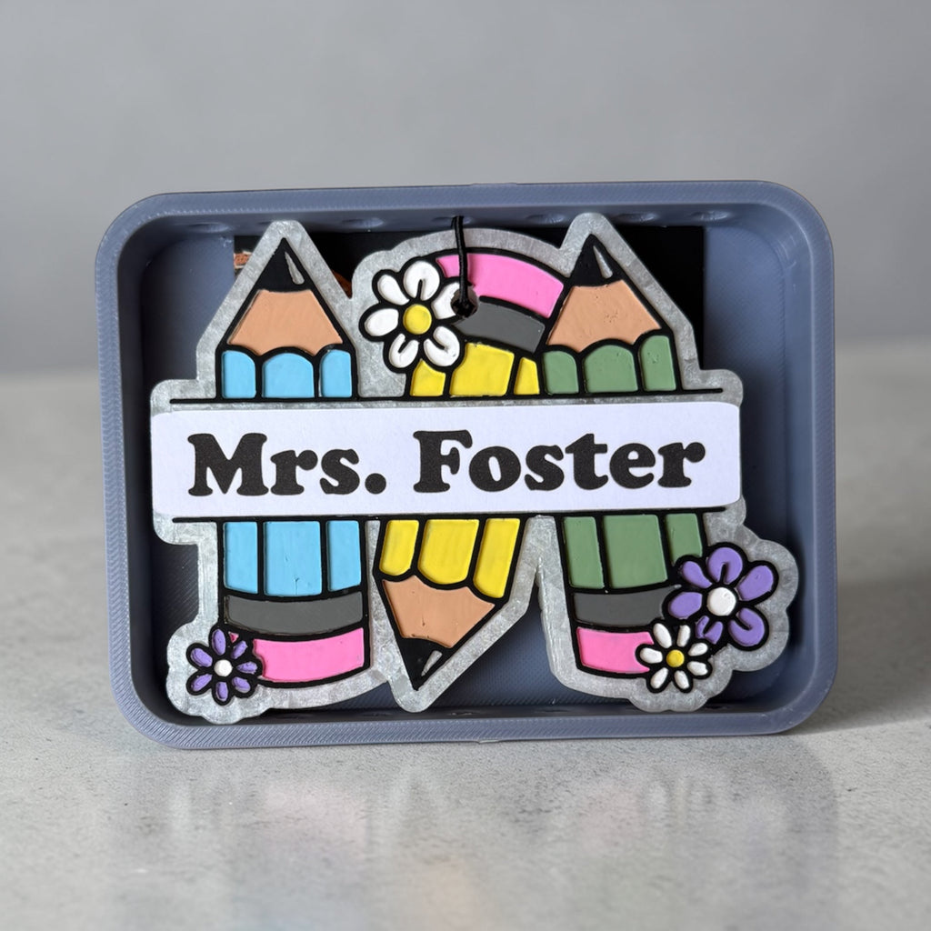 Personalized Teacher Pencil Freshie
