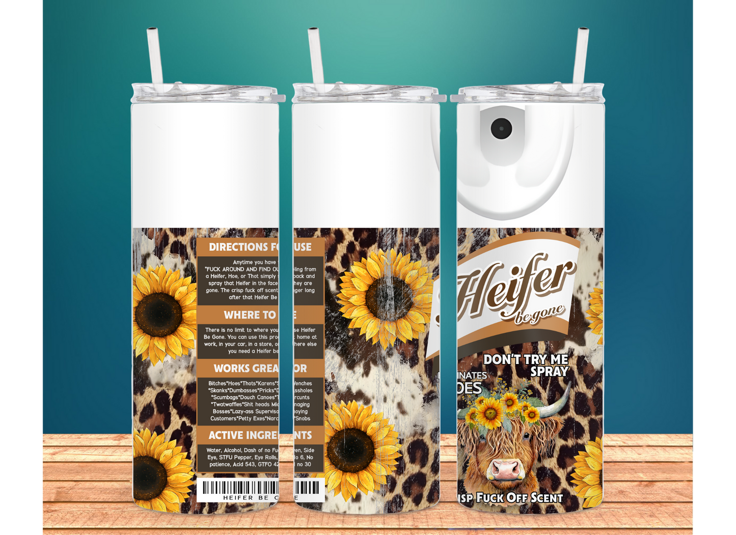 heifer spray 20oz tumbler