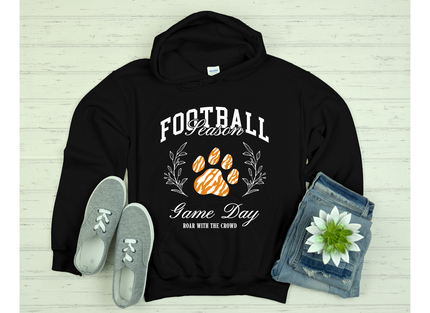 Football Game Day - white print