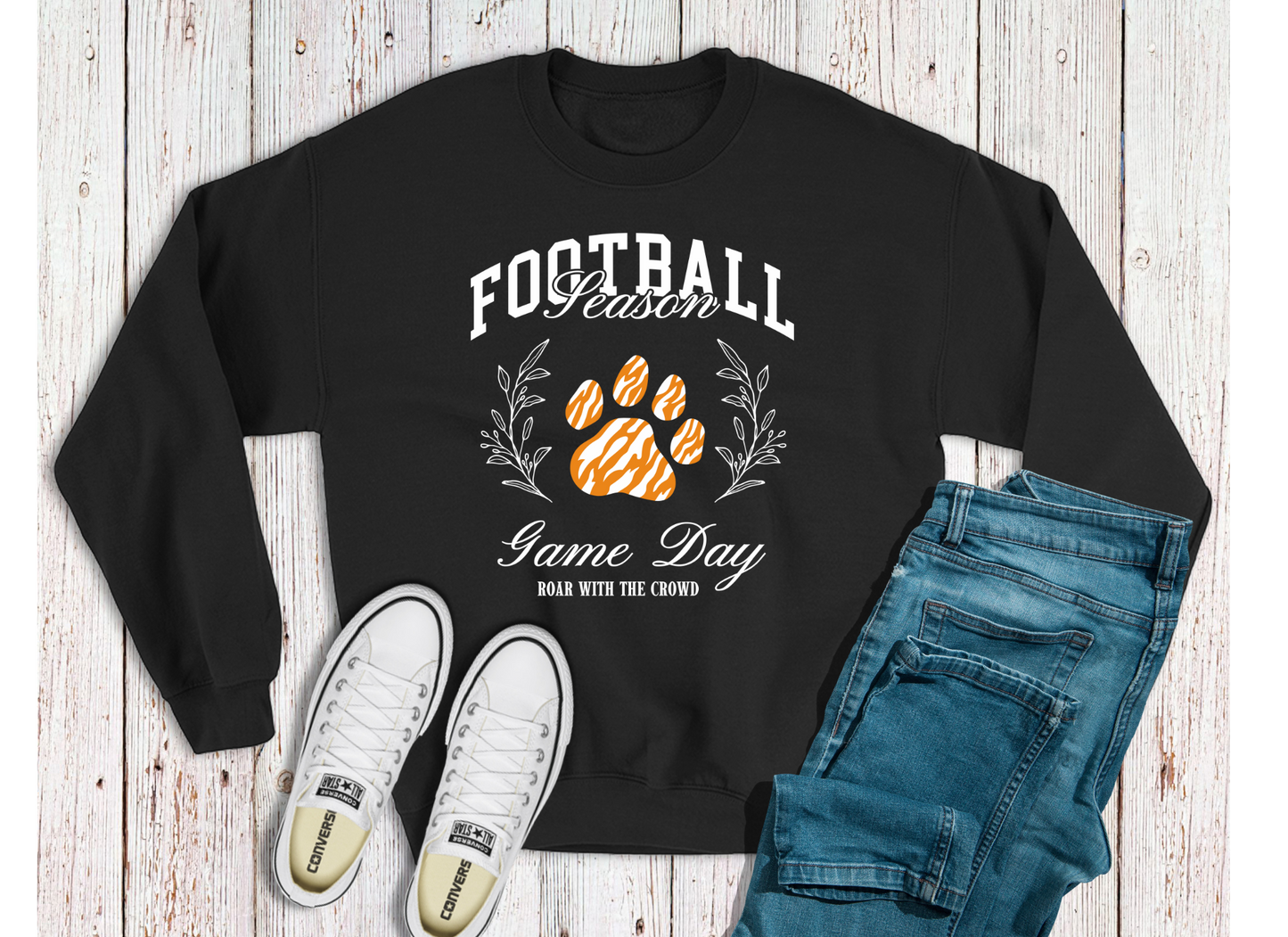 Football Game Day - white print