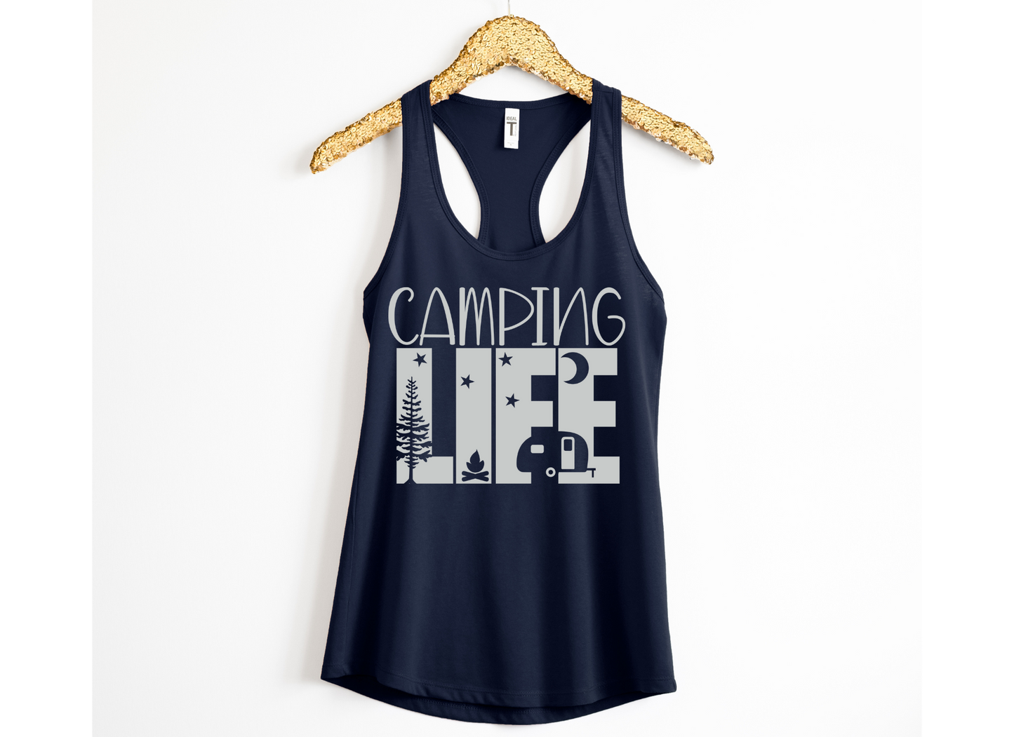 Camping Life Womens Racerback Tank