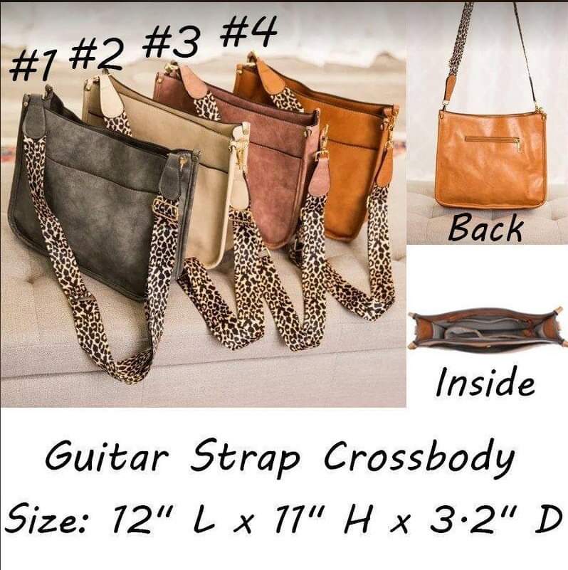 Guitar strap crossbody purse