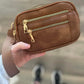Leather wristlet
