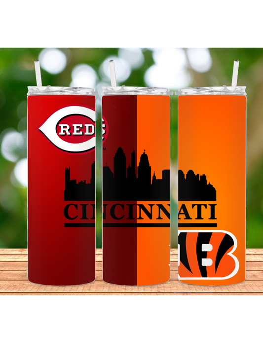 Cincy favs 20oz tumbler