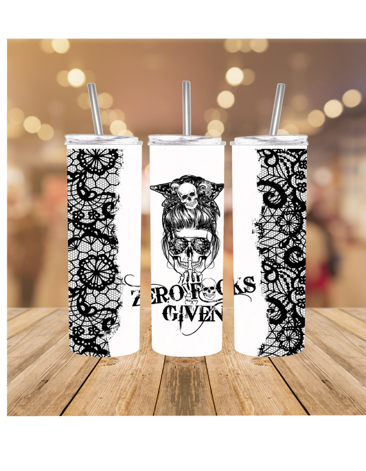 20oz zero f*cks tumbler